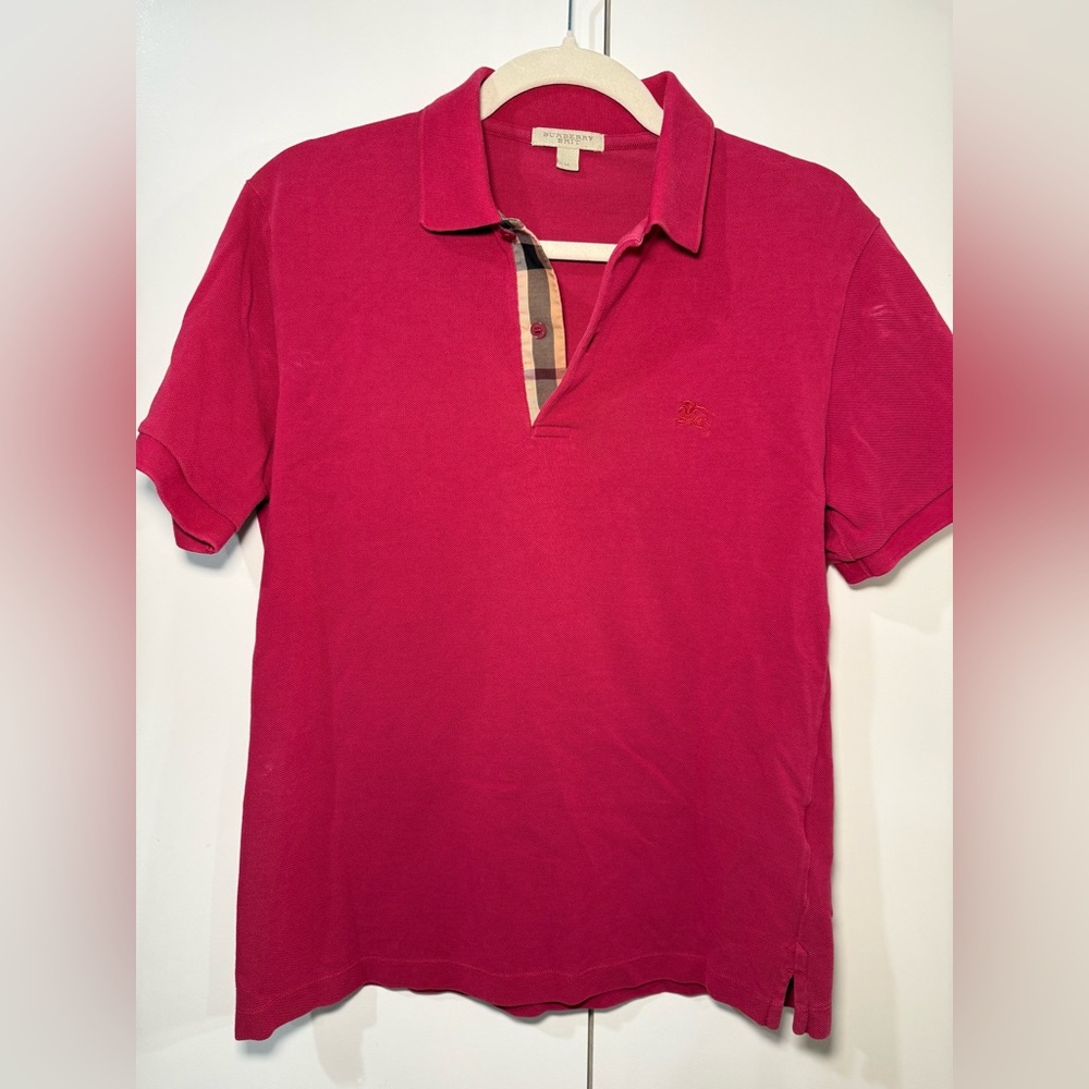 Burberry Red Polo Shirt